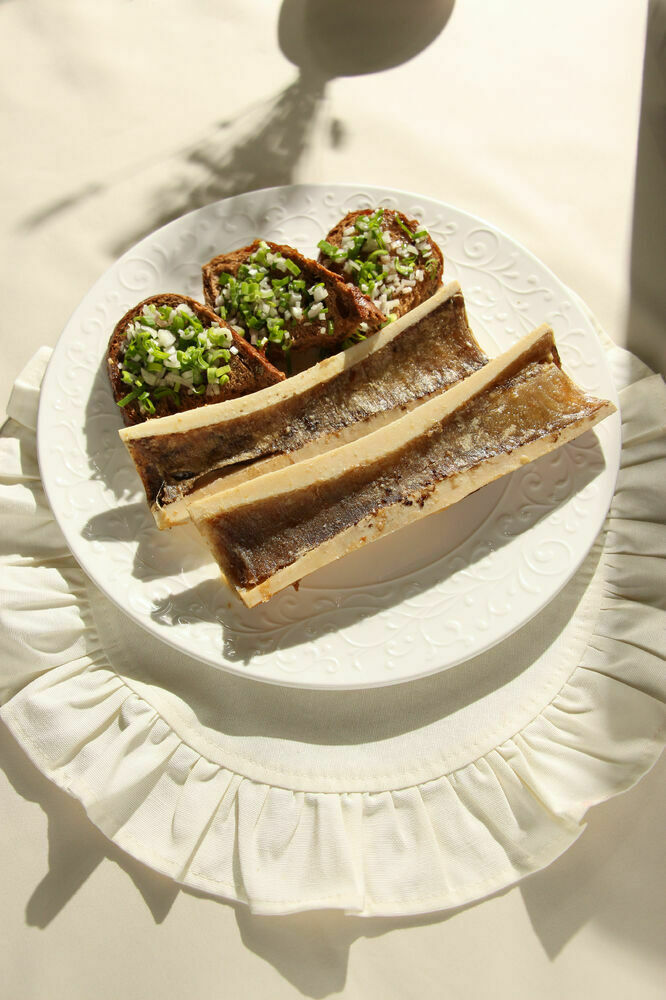 Костный мозг с бородинским хлебом