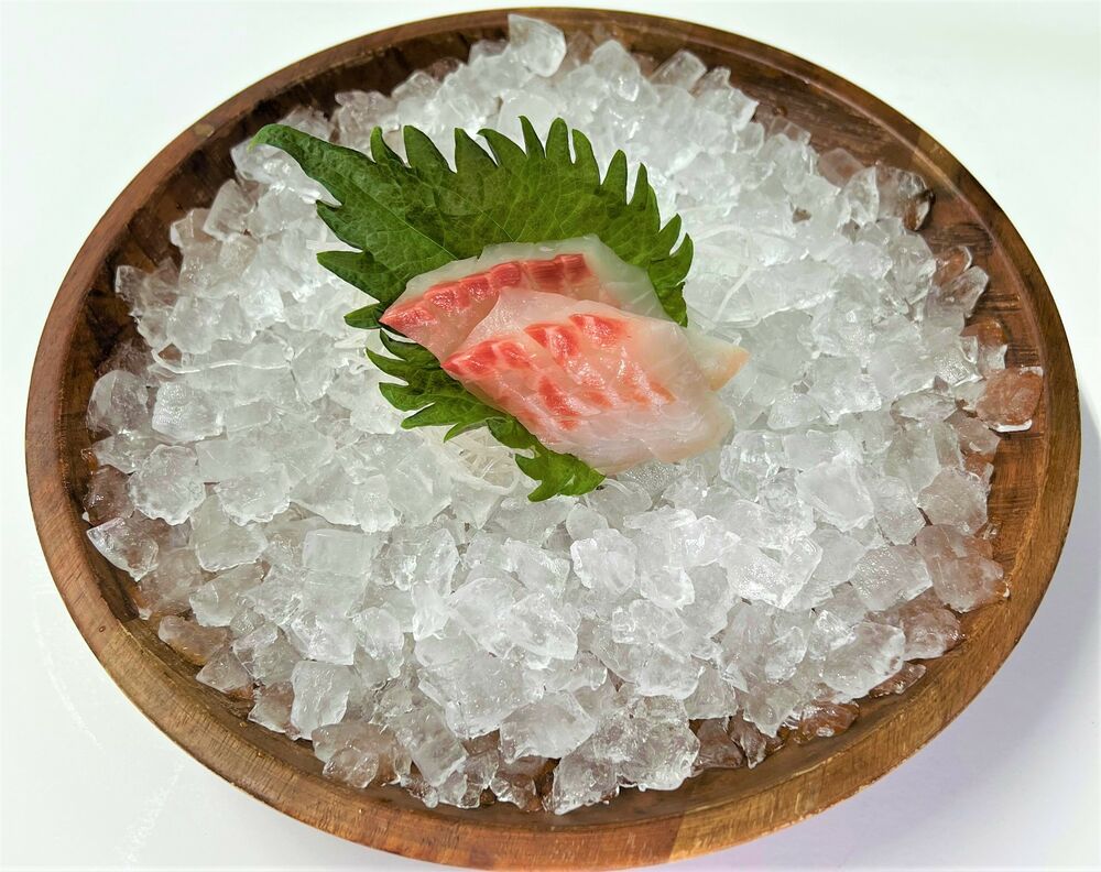Perch sashimi