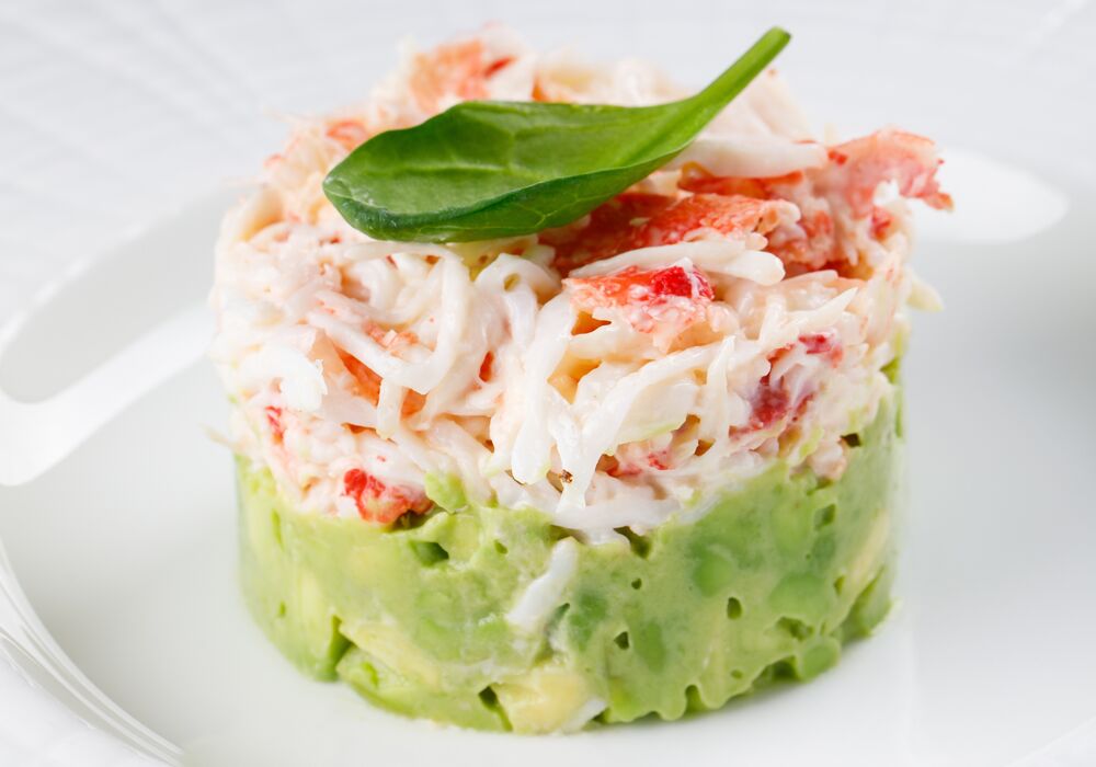 Tartar of crab and avocado on promotion