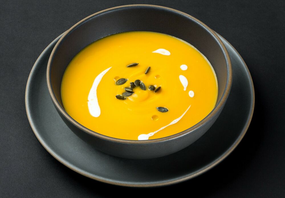 Pumpkin soup on promotion