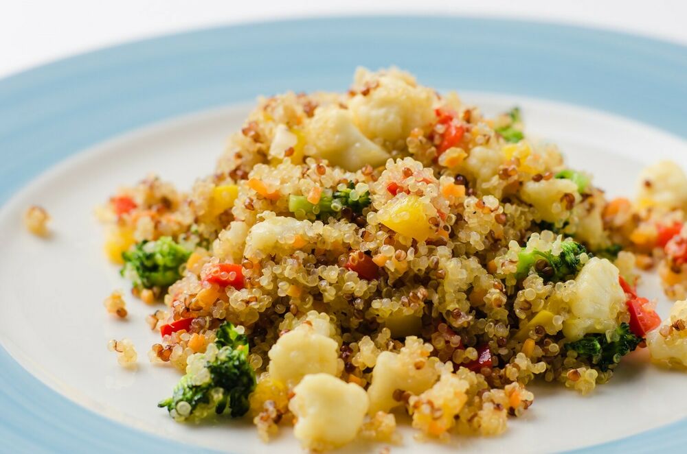 Quinoa with vegetables and "Yuzu" sauce