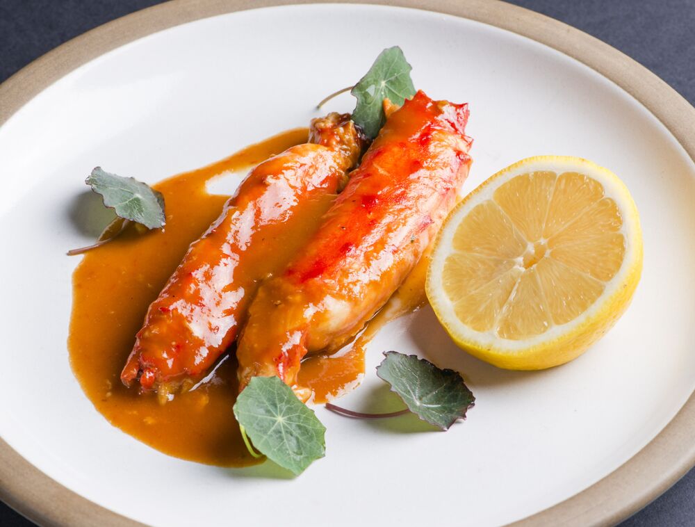Crab in oyster sauce on promotion