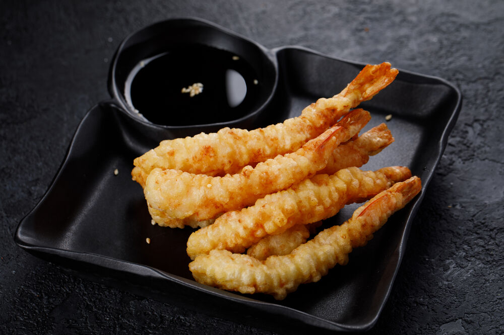 Tempura shrimps on promotion