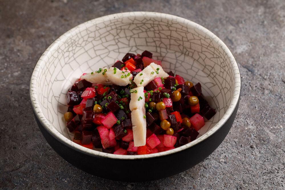Vinaigrette with herring
